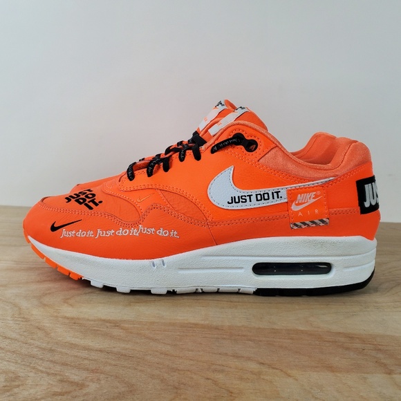 white & orange air max 1 lx sneakers